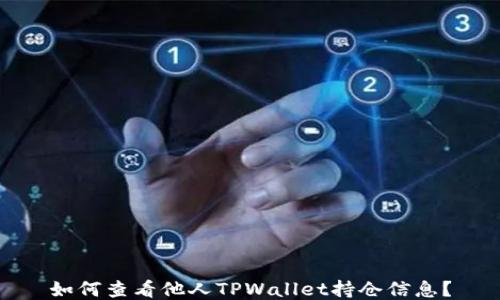 
如何查看他人TPWallet持仓信息？